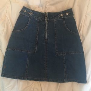 High waisted Denim skirt